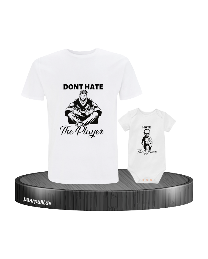 Don't Hate The Player & Hate The Game Vater und Baby Set