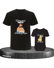 Testergebnis Positiv & Beweisstück Vater und Baby Set