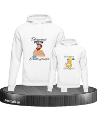 Testergebnis Positiv & Beweisstück Vater und Kind Hoodie Set