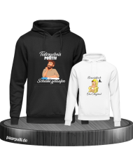 Testergebnis Positiv & Beweisstück Vater und Kind Hoodie Set