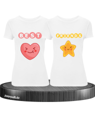 Heart & Star Shirt weiß