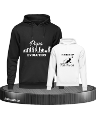 Evolution & Kind Evolution Vater und Kind Hoodie Set