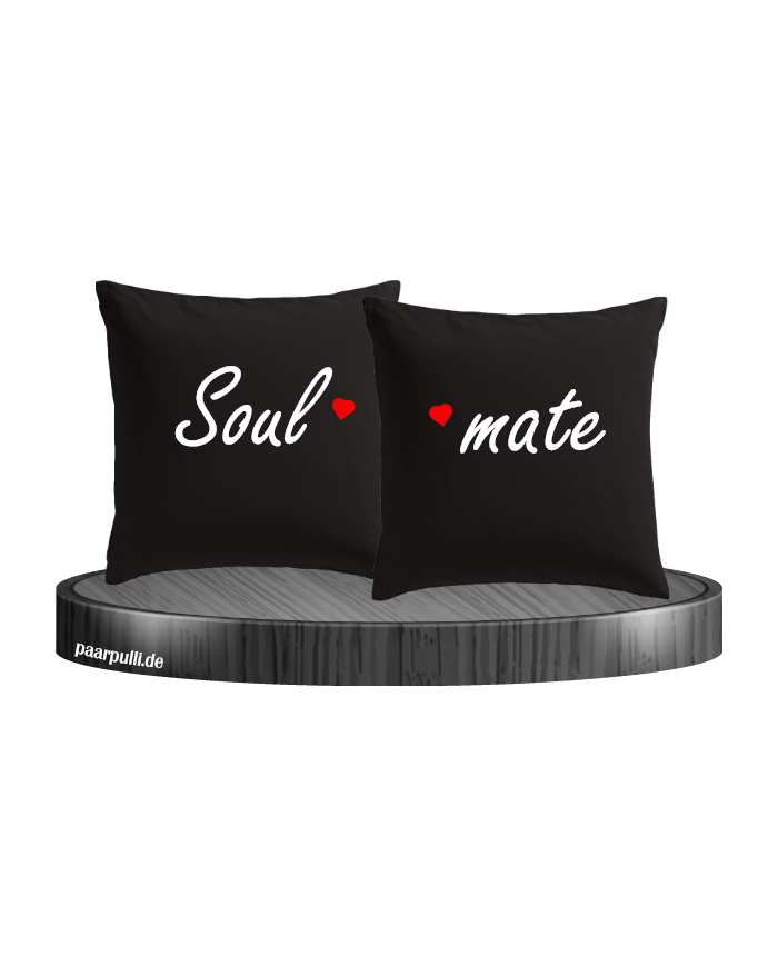 Soul Mate Kissen schwarz