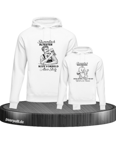 Stammtisch Ältester & Nachwuchs Vater und Kind Hoodie Set