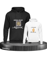 Einmal nicht aufgepasst & schon bin ich da Vater und Kind Hoodie Set