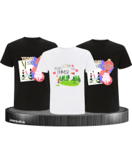 Selbes Loch für immer & Team Bräutigam T-Shirt Set für Herren Junggesellenabschied