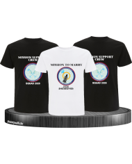 Mission to Marry & Mission Support Crew 2026 T-Shirt Set für Herren Junggesellenabschied