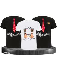 Letzter Freigang & Letzte Eskalation T-Shirt Set für Herren Junggesellenabschied