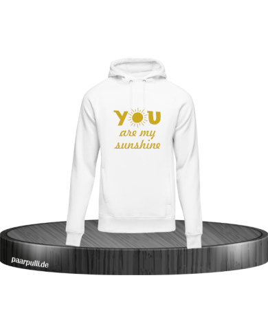 You are my sunshine Hoodie Weiß Größe M