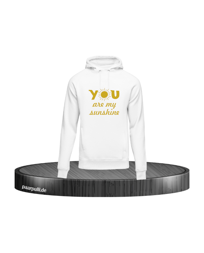 You are my sunshine Hoodie Weiß Größe M
