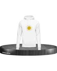 Sunshine Kinder Hoodie Weiß Größe 98/104