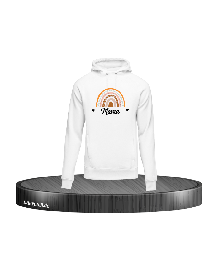 Mama Hoodie Weiß Damen Größe L