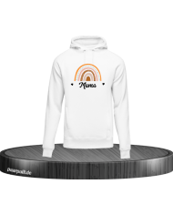 Mama Hoodie Weiß Damen Größe L
