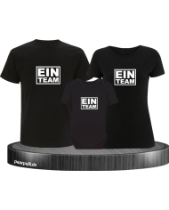 Ein Team 3er Set Familienlook T-Shirt + Babybody