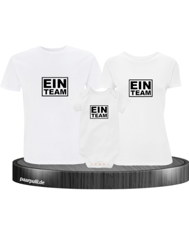 Ein Team 3er Set Familienlook T-Shirt + Babybody