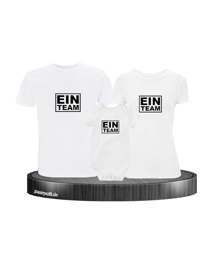 Ein Team 3er Set Familienlook T-Shirt + Babybody