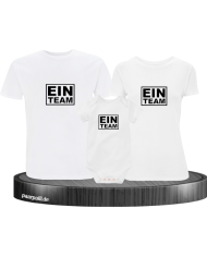 Ein Team 3er Set Familienlook T-Shirt + Babybody