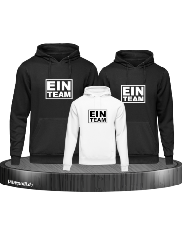 Ein Team 3er Set Familienlook Hoodie
