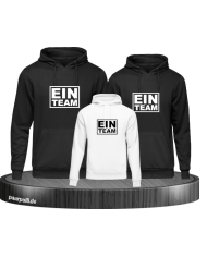 Ein Team 3er Set Familienlook Hoodie