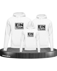 Ein Team 3er Set Familienlook Hoodie