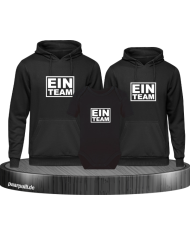 Ein Team 3er Set Familienlook Hoodie + Babybody