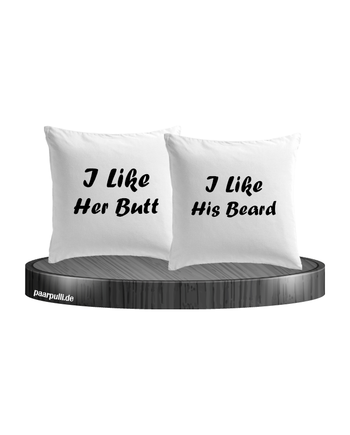 I like his beard Kissenbezug weiß