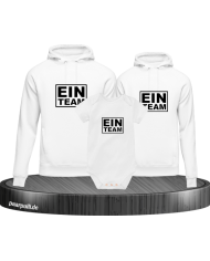 Ein Team 3er Set Familienlook Hoodie + Babybody