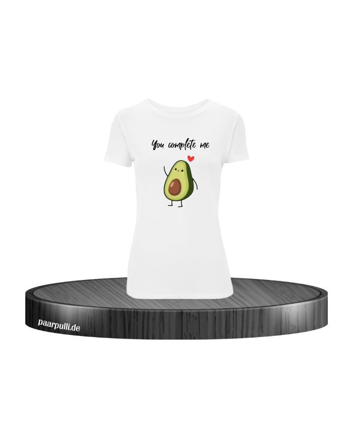 You complete me Damen T-Shirt Größe M weiß