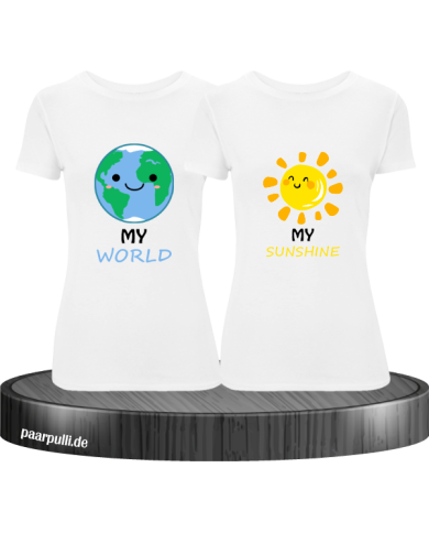 My Sunshine My World T-Shirt Set - Best Friends