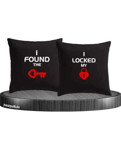 I locked my heart Kissen schwarz I locked my heart Kissen schwarz