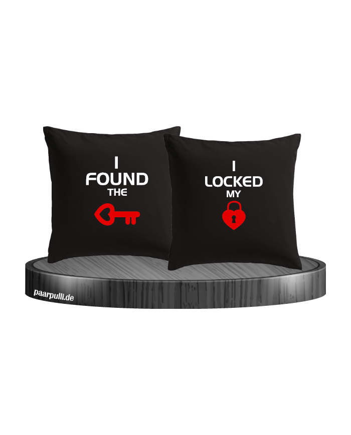 I locked my heart Kissen schwarz