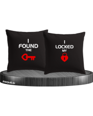 I locked my heart Kissen schwarz