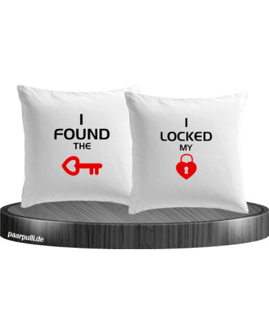 I locked my heart Kissen weiß I locked my heart Kissen weiß