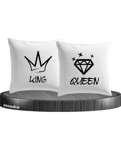 King Queen Krone Weiß