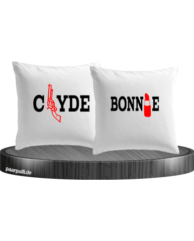 Weiße Kissen Bonnie&Clyde Weiße Kissen Bonnie&Clyde
