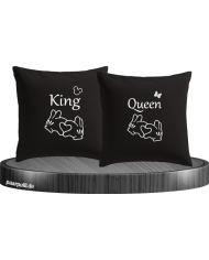 Mickey und Minnie Kissenbezug im Partnerlook Set