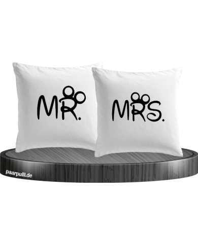 Mr und Mrs Kissenbezüge in weiß Mr und Mrs Kissenbezüge in weiß