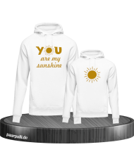 You are my Sunshine Partnerlook Hoodies für Mama und Kind