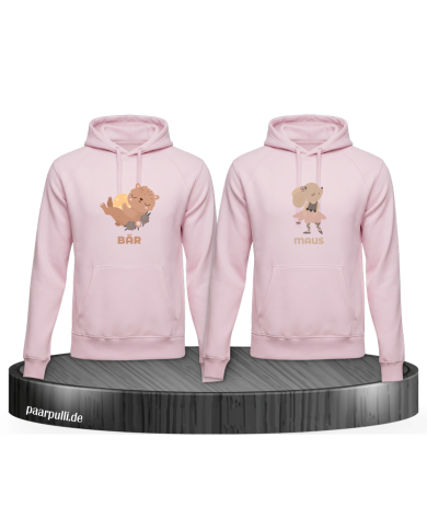 Bär & Maus Partnerlook Hoodie-Set