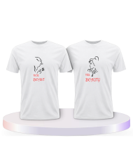 Beauty und Beast Look T Shirts Couple T-Shirts kaufen | Paarpulli