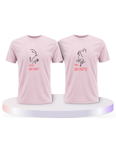 Beauty und Beast Look T Shirts Couple T-Shirts kaufen | Paarpulli