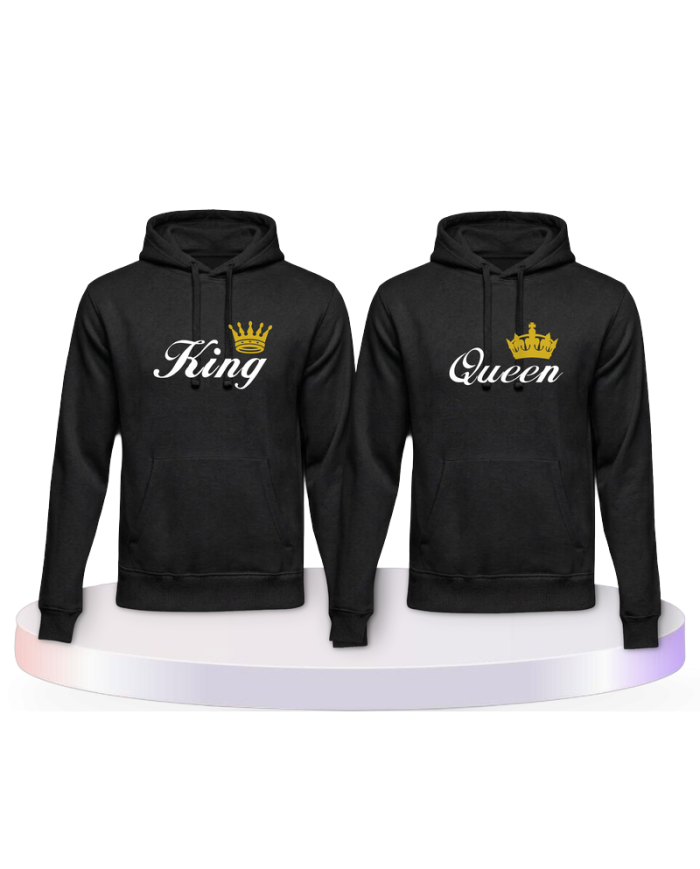 King und Queen Couple Hoodies kaufen | Paarpulli