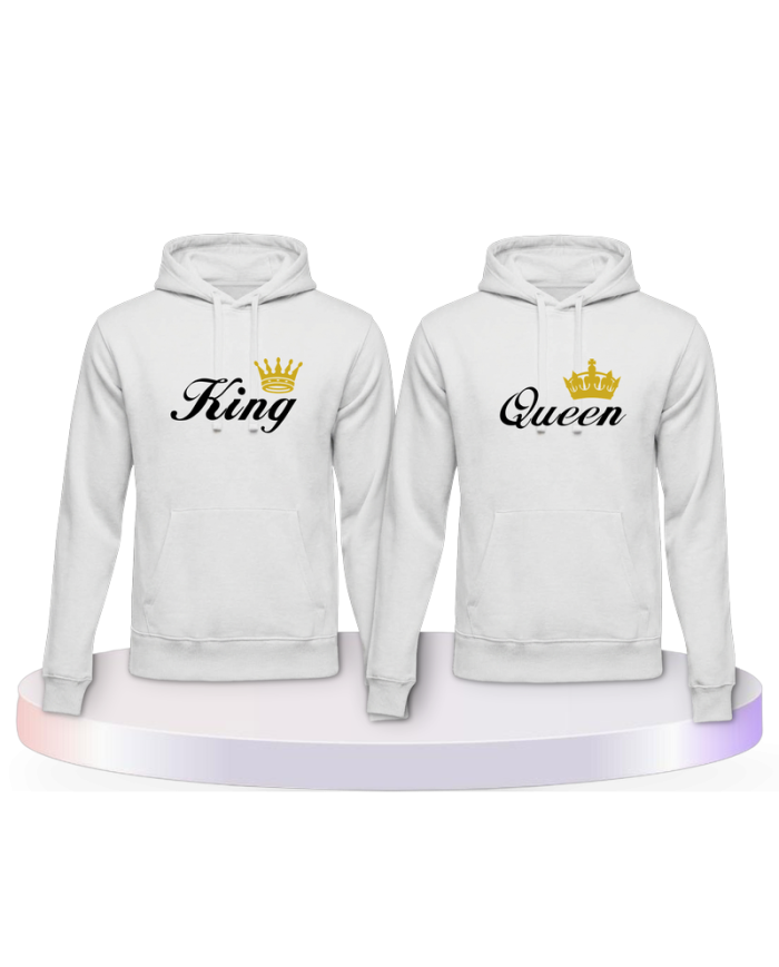 King und Queen Couple Hoodies kaufen | Paarpulli