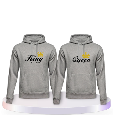 King und Queen Couple Hoodies kaufen | Paarpulli