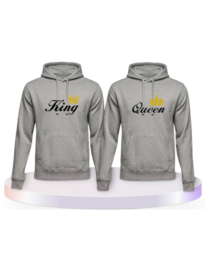 King und Queen Couple Hoodies kaufen | Paarpulli