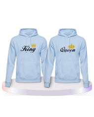 King und Queen Couple Hoodies kaufen | Paarpulli