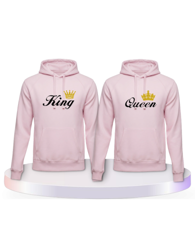 King und Queen Couple Hoodies kaufen | Paarpulli
