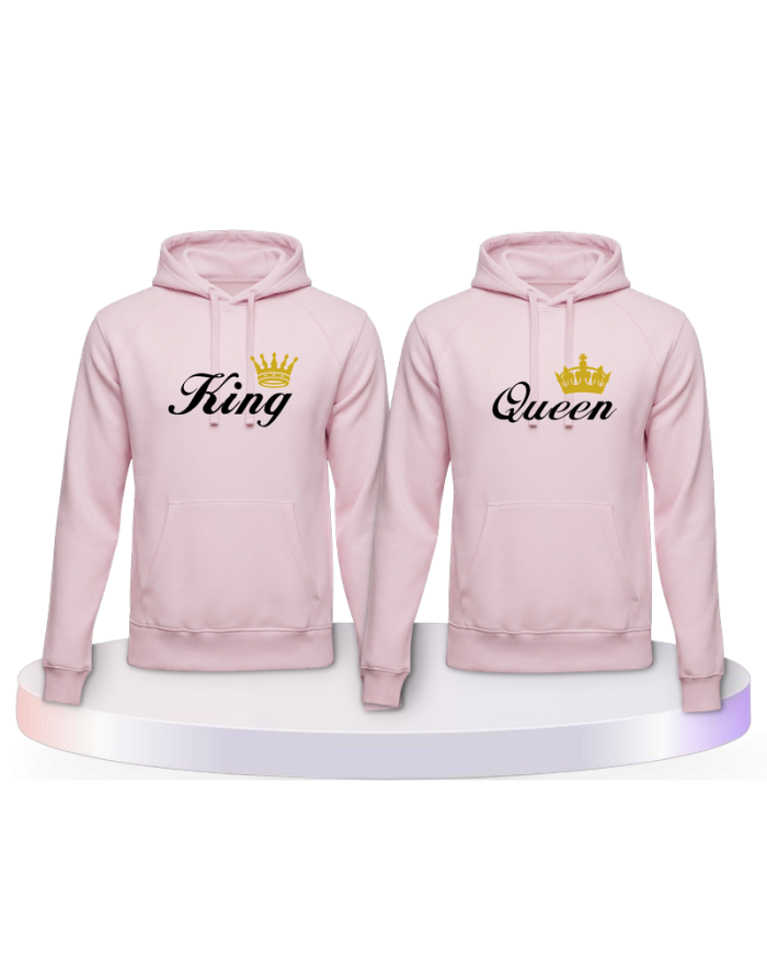 King und Queen Couple Hoodies kaufen | Paarpulli