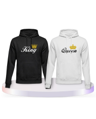 King und Queen Couple Hoodies kaufen | Paarpulli
