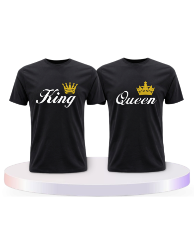 Gemeinsamer Look: King Queen T-Shirts | Paarpulli